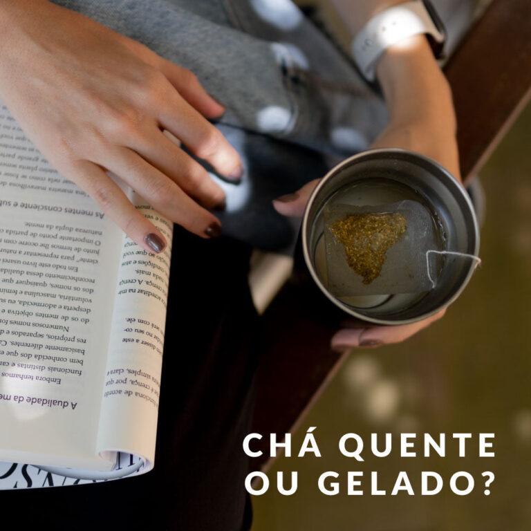 Chá quente ou gelado?